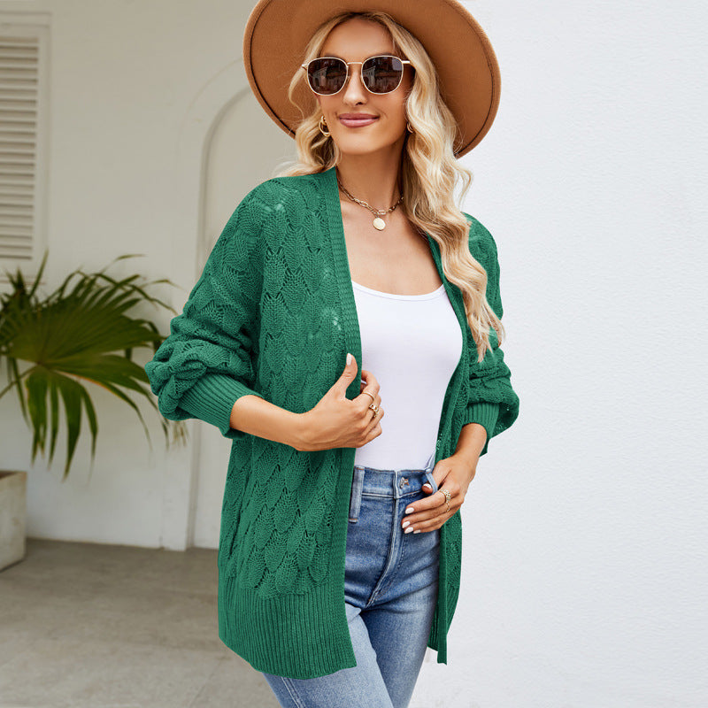 Casual Designed Knitted Cardigan Sweaters