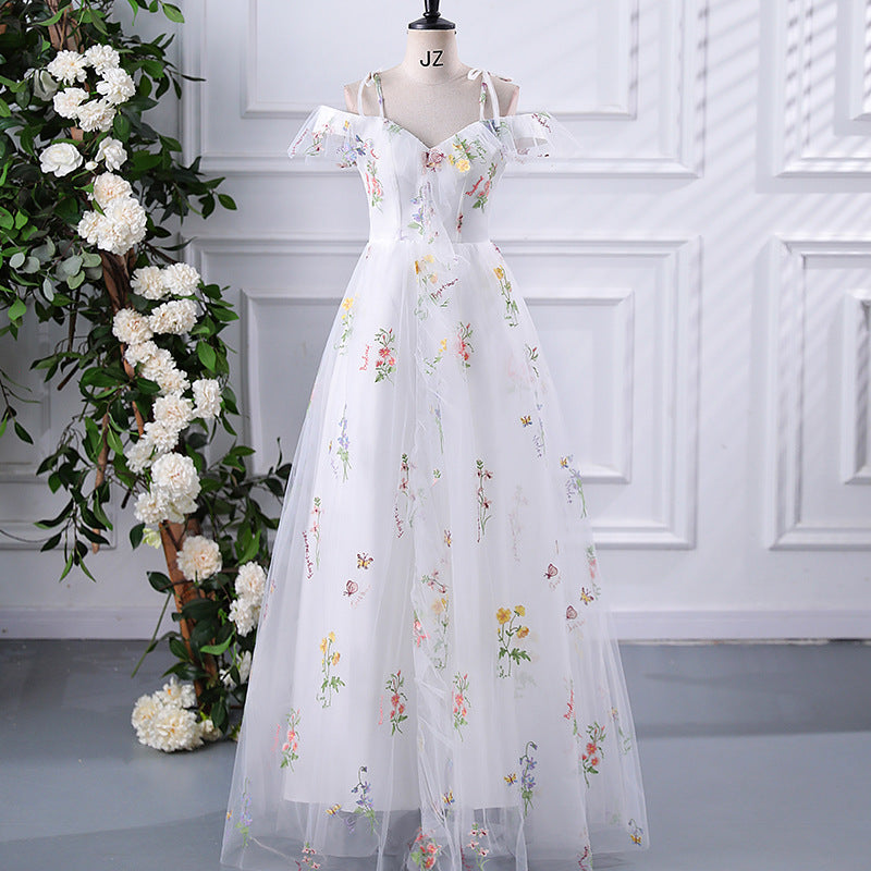 Fairly Off The Shoulder Tulle Bridesmaid Dresses