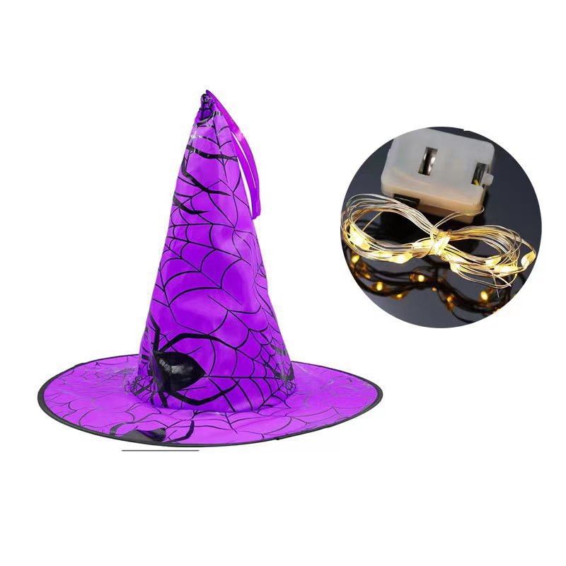 Glowing Witch Hat Light - Spooky Halloween Decor LED Witch Hat