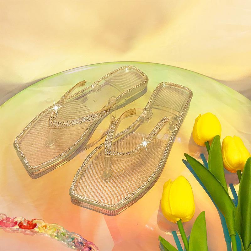 Women Summer Jelly Flip Flops Slippers-STYLEGOING