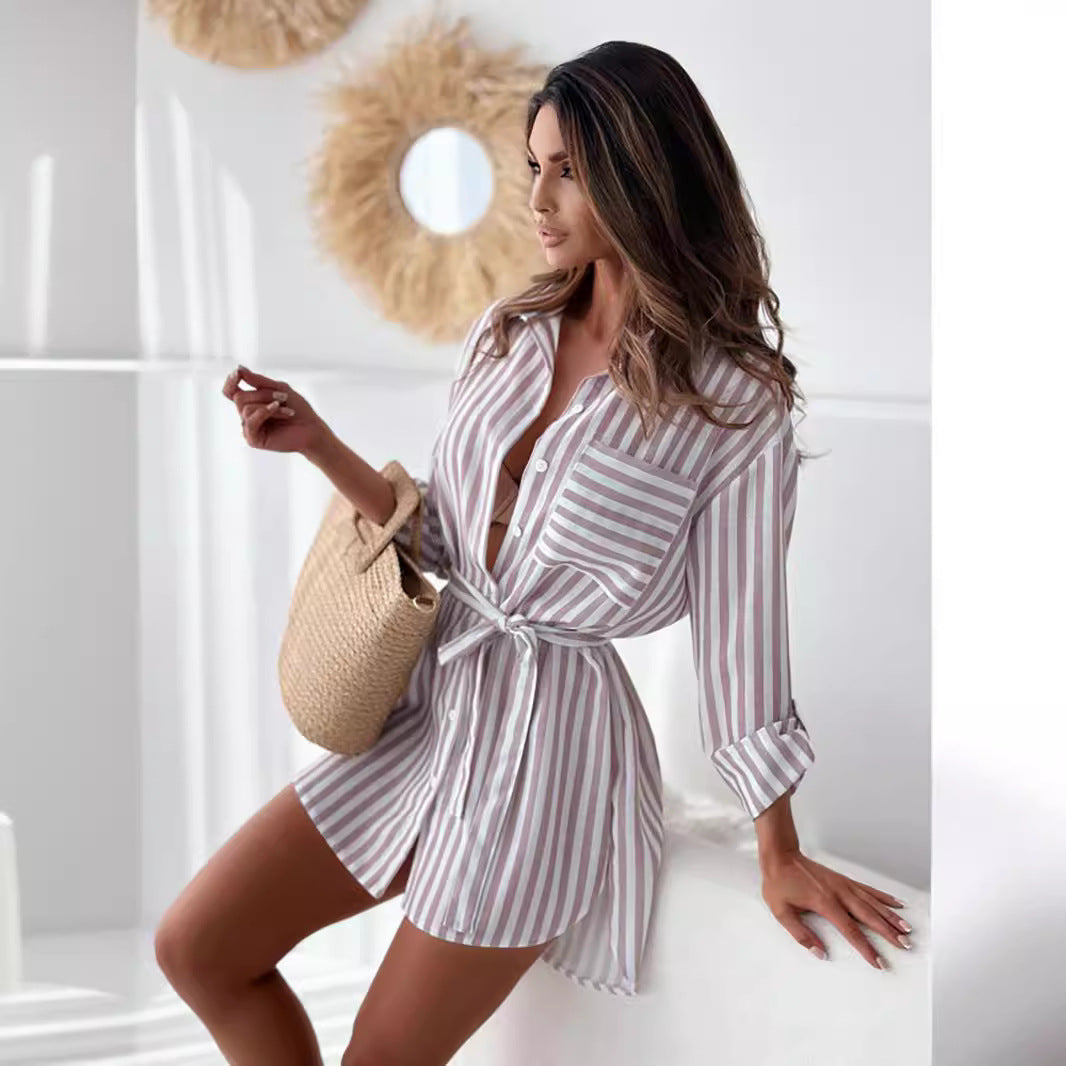 Fall Casual Printed Long Sleeve Shirt