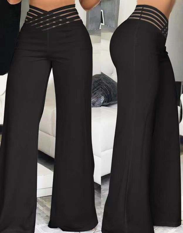Casual Summer High Waist Wide Legs Pants