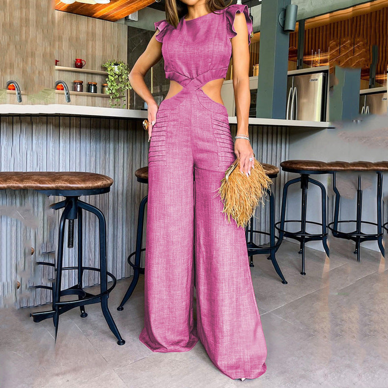 Sexy Summer Ruffled Design Jumpsuits for Women