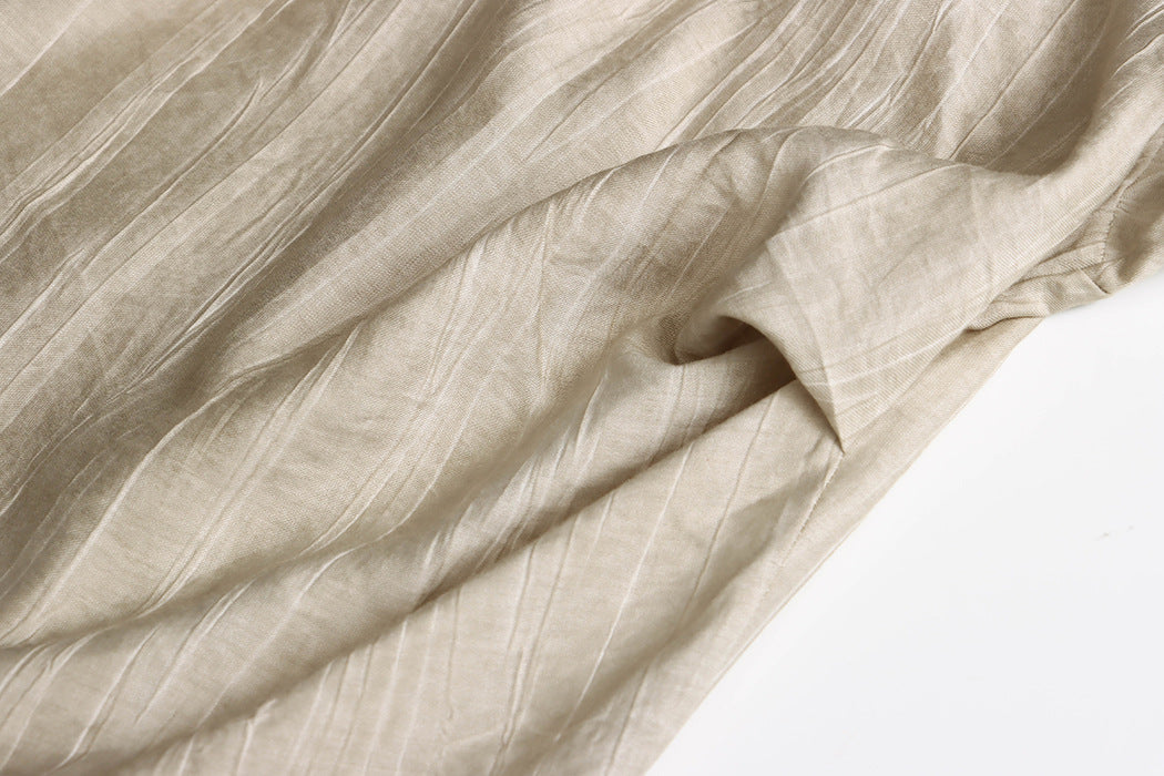 Tencel Lyocell Tie-Dye Relaxed Shirt & Culottes Two-Piece Set