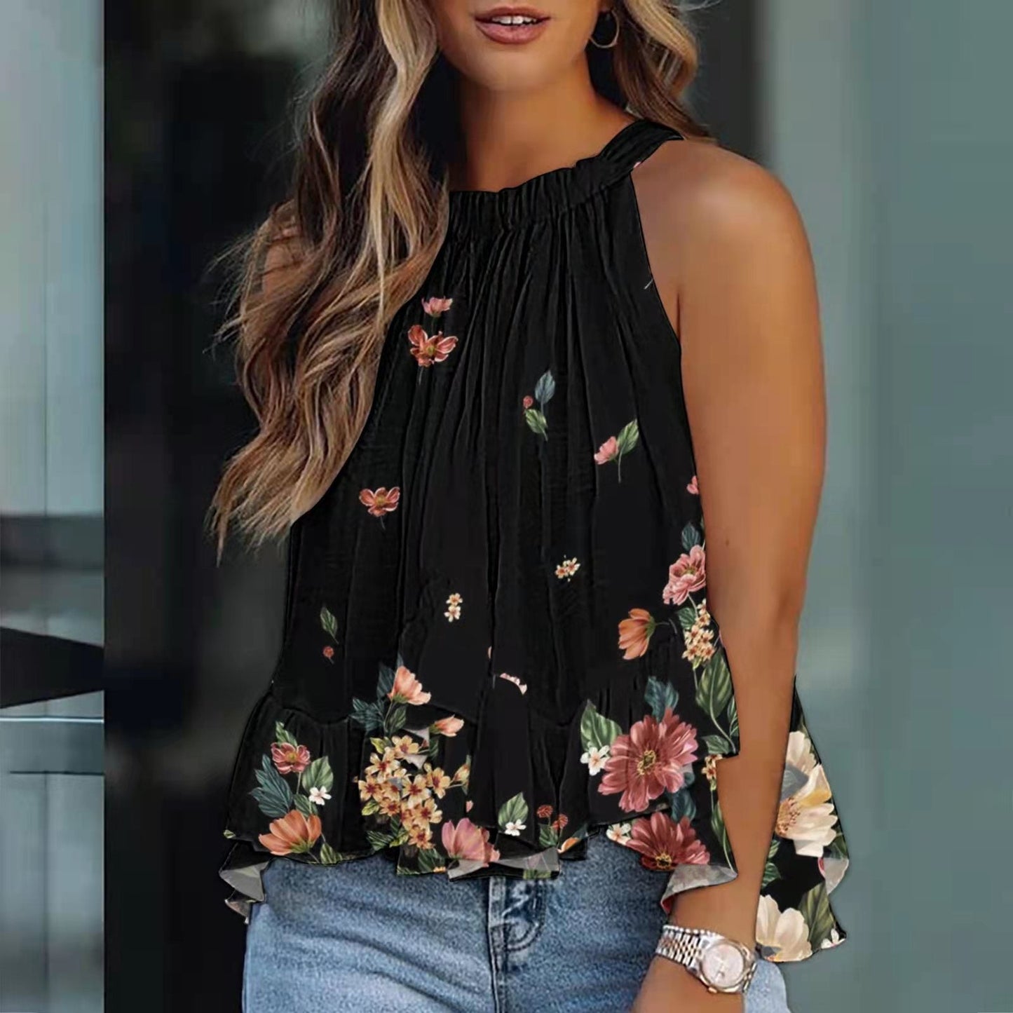 Sexy Halter Sleeveless Summer Tops