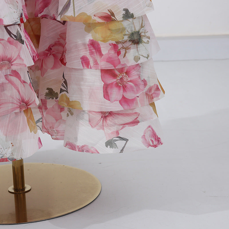 Elegant Off-Shoulder Ruffle Bustier Maxi Dresses