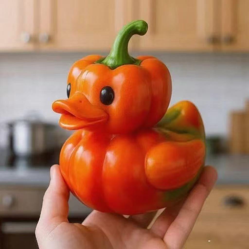 Whimsical Vegetable Duck