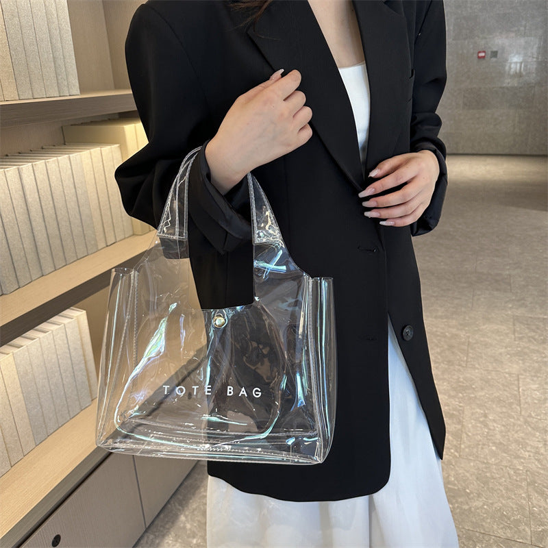 Chic PVC Clear Shoulder Bag