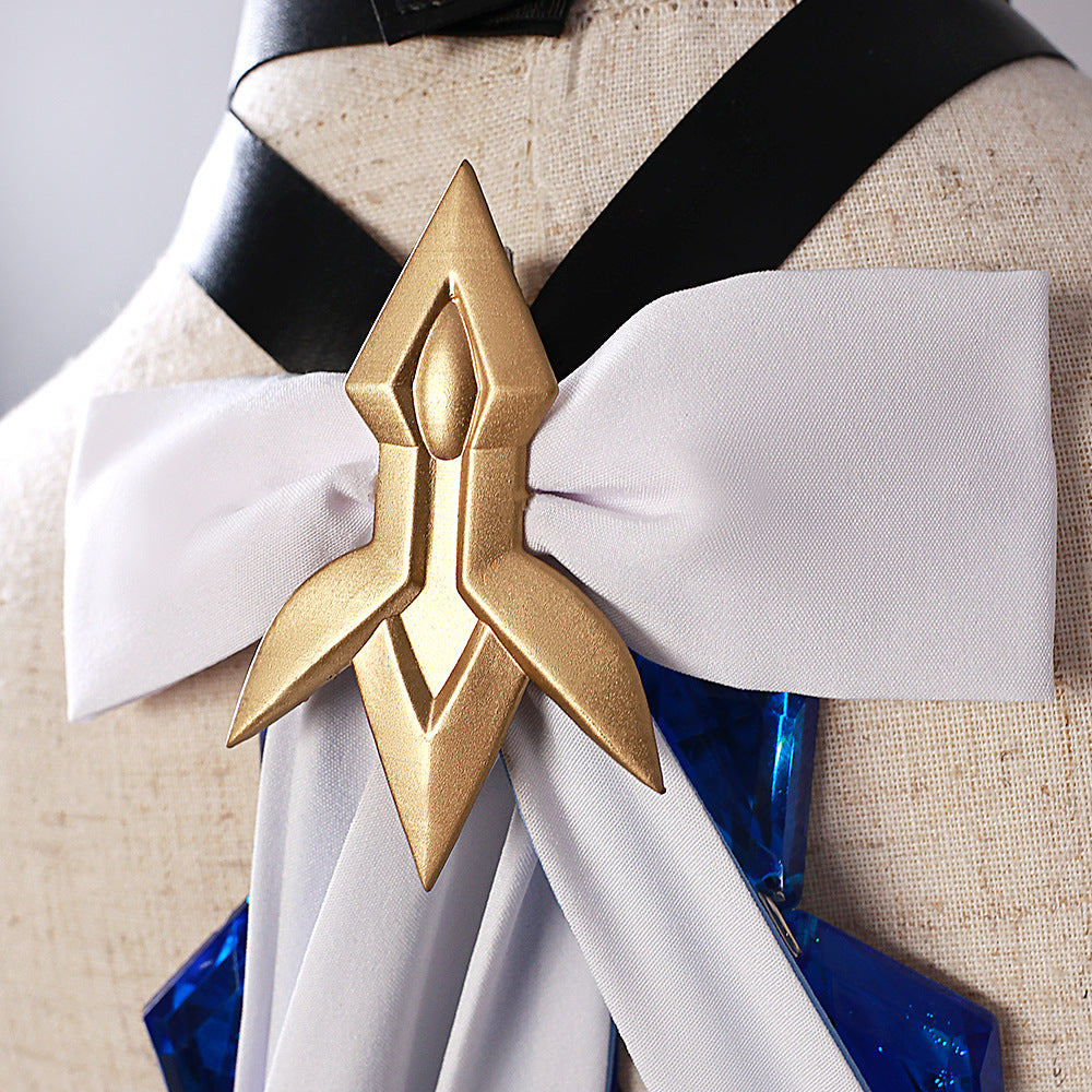Genshin Impact Skirk Cosplay Costume-New Silk Kirk Clothing + Accessories-S-Free Shipping Leatheretro