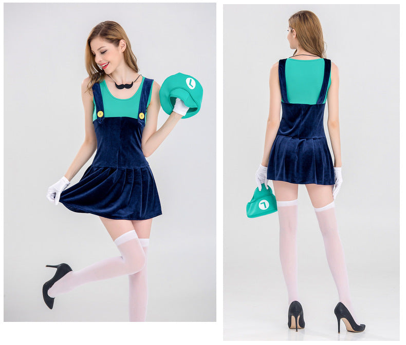 Halloween Women's Adult Mario Costume