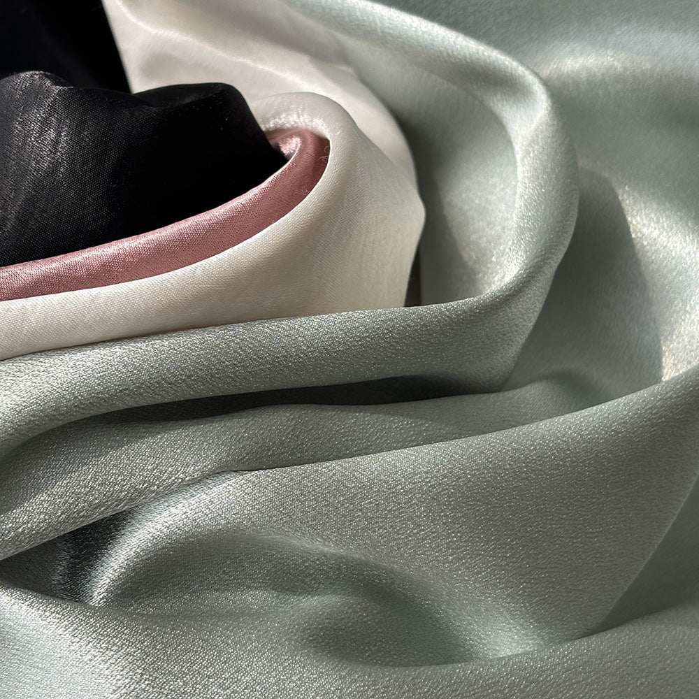 uxury Satin Midi Skirt – High Waist Bodycon Fishtail Skirt with Textured Detail-White-M-Free Shipping Leatheretro