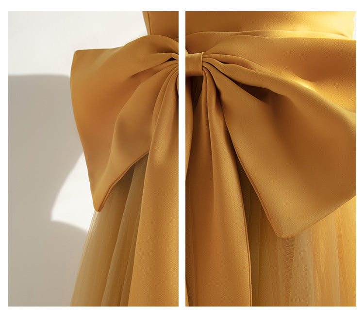 Elegant Long Prom Dresses with Bow-Dresses-Free Shipping at meselling99