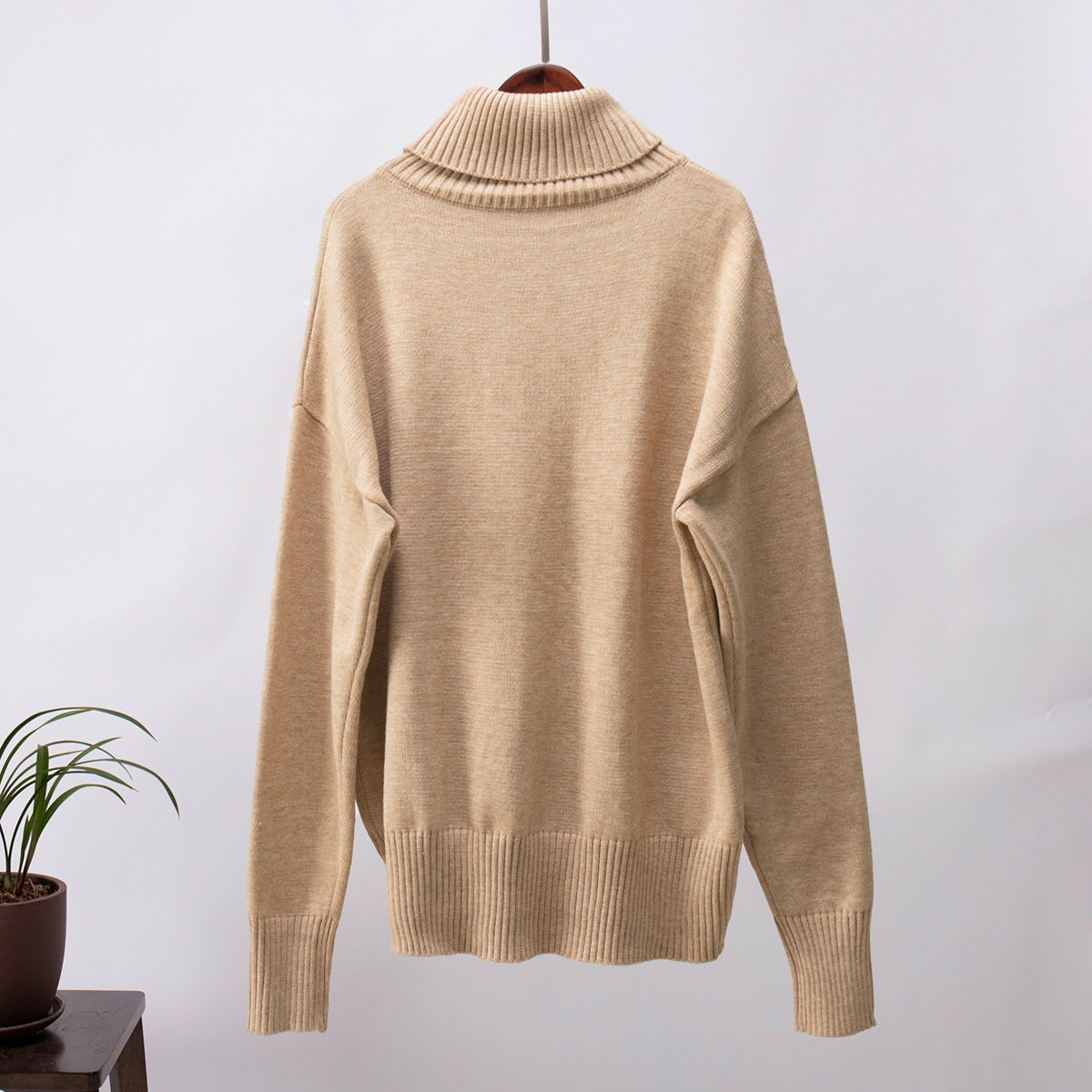 Classical High Neck Knitted Pullover Sweaters