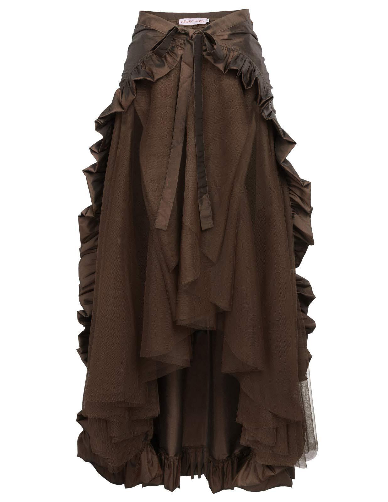 Plus Size Vintage Gothic Asymmetrical Waist-Cut Skirt