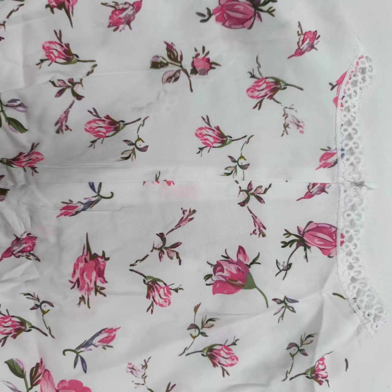 Sweet & Elegant Floral Print V-Neck Lace Dress