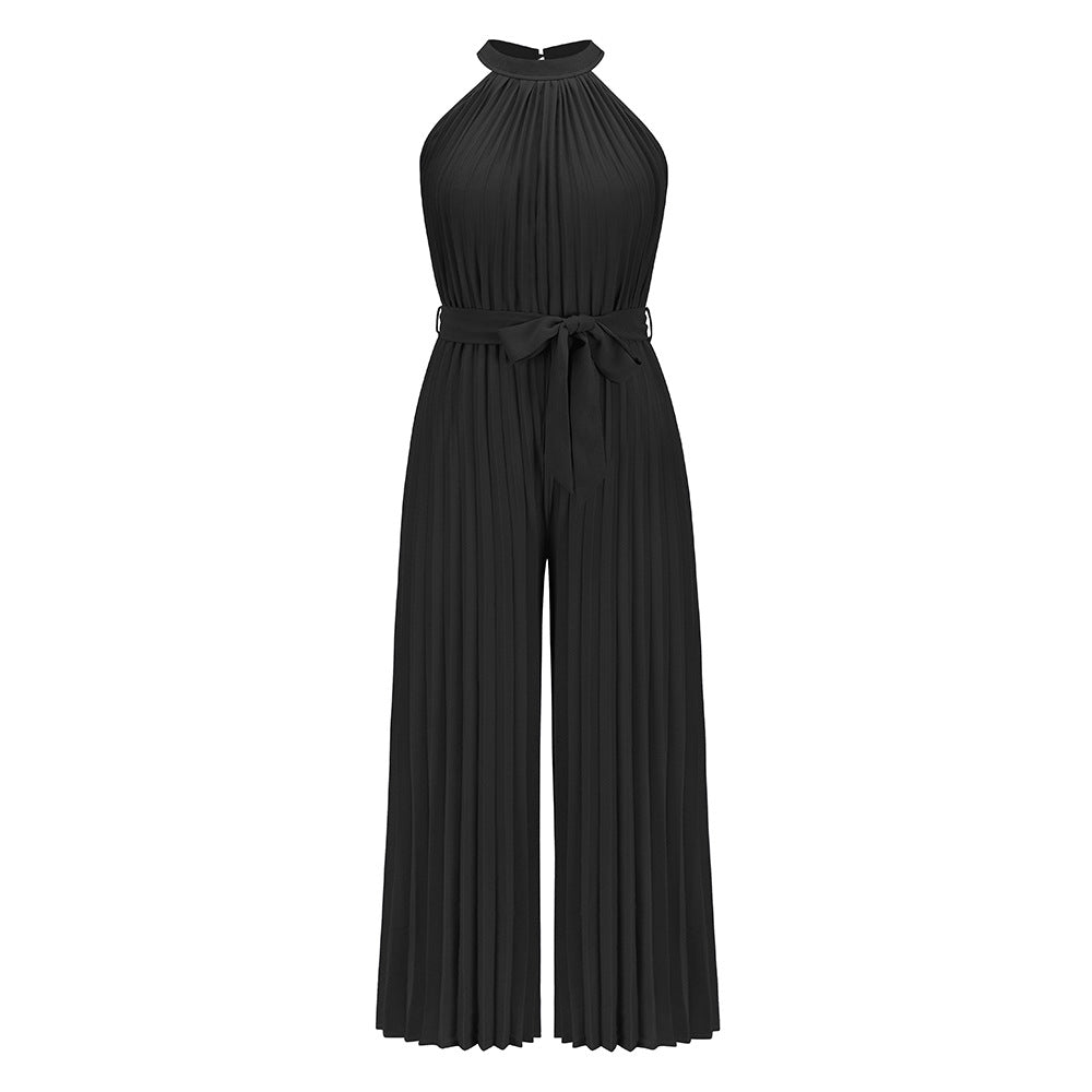 Sexy Halter Summer Wide Legs Jumpsuits for Women