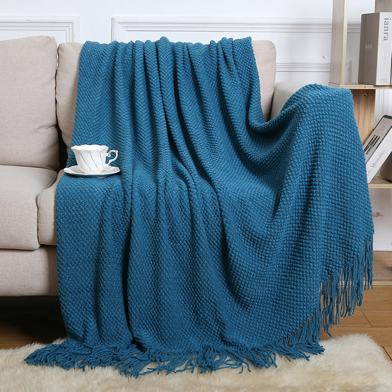 Boho Fringe Sofa Blanket