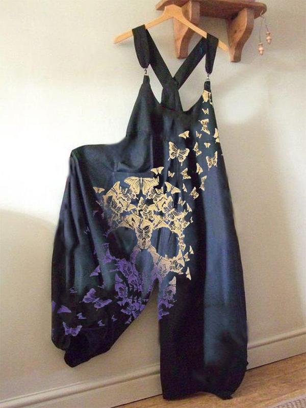 Casual Summer Floral Print Jumpsuits