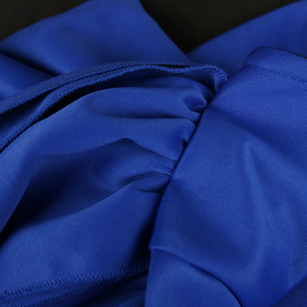 Sexy Backless Bow Design One Shoulder Women Party Dresses-Dresses-Free Shipping at meselling99