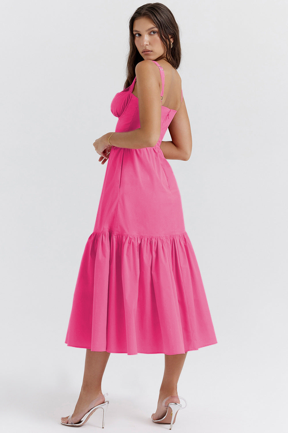 Floral Tiered A-Line Dress for Women