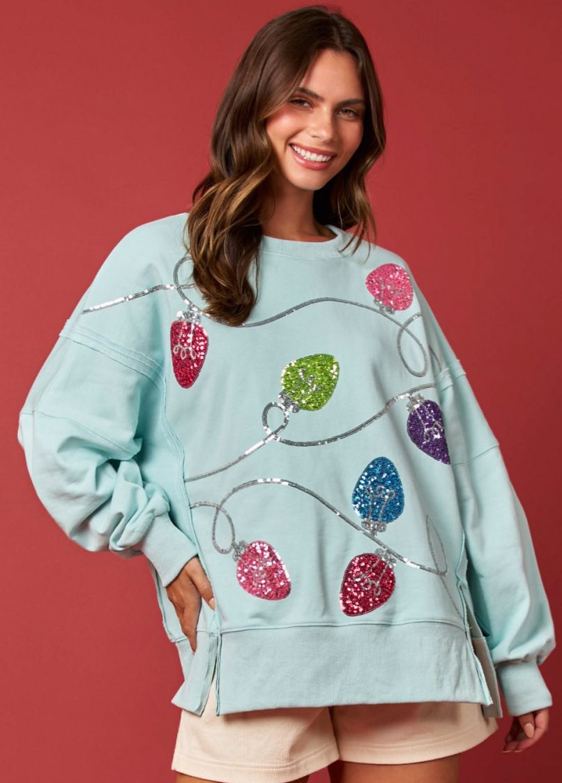 Women's Sparkly Long Sleeve Pullover Hoodie