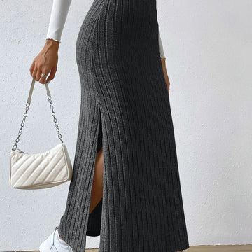 Sexy High Waist Knitted Long Skirts
