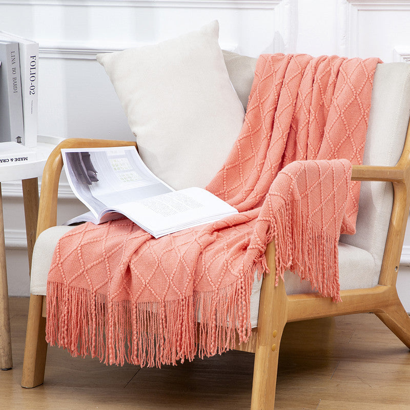 Boho Fringe Sofa Blanket