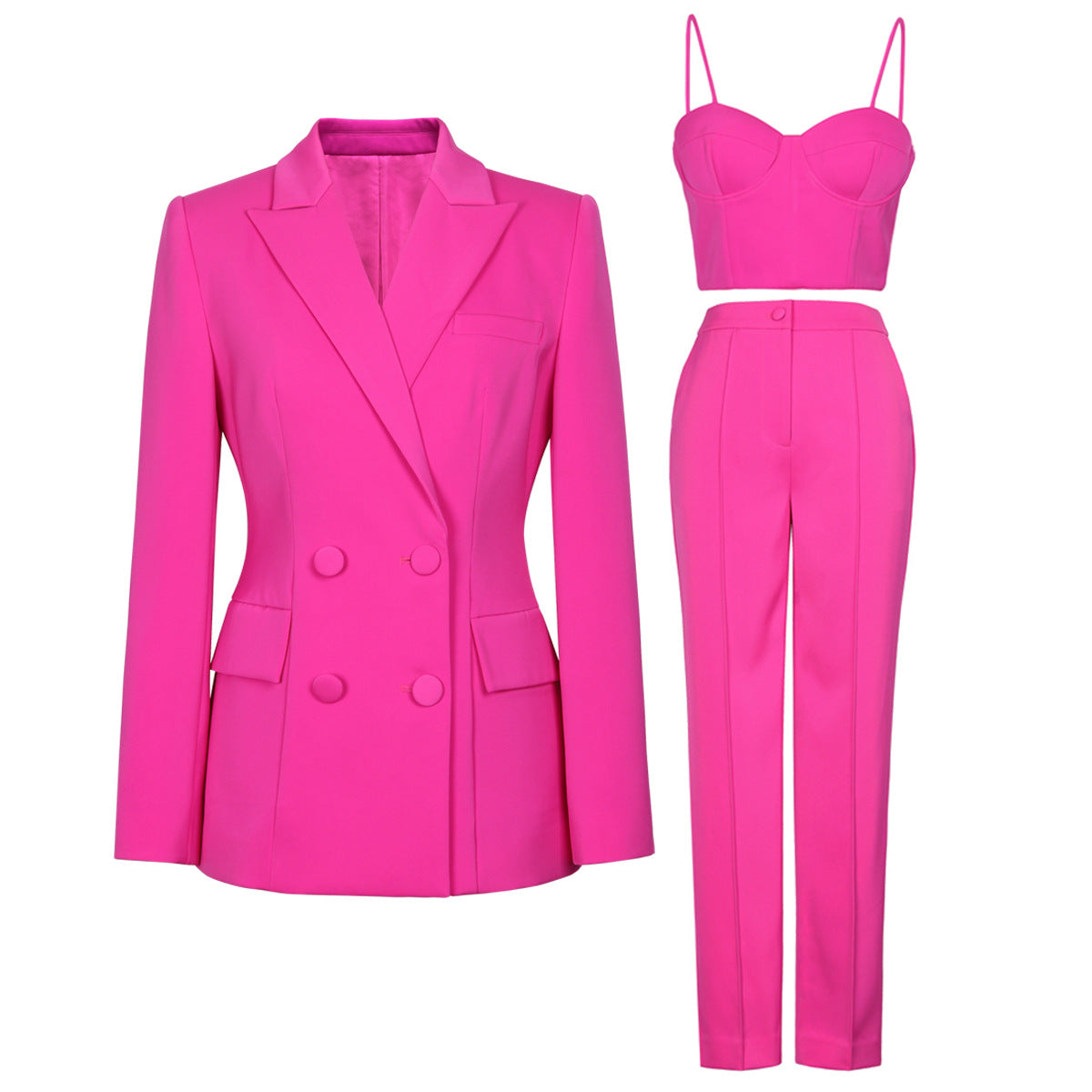 Designer Women's Office Suit Set  Blazer, Vest & Pants for Business Casual