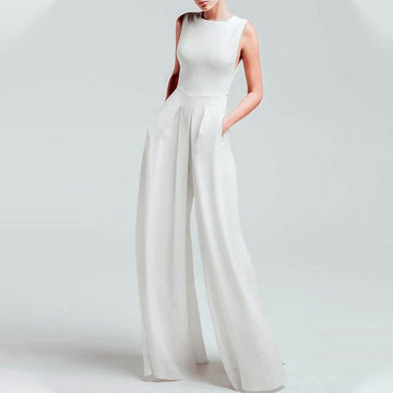 Sexy Sleeveless Wide Legs Jumpsuits for Women
