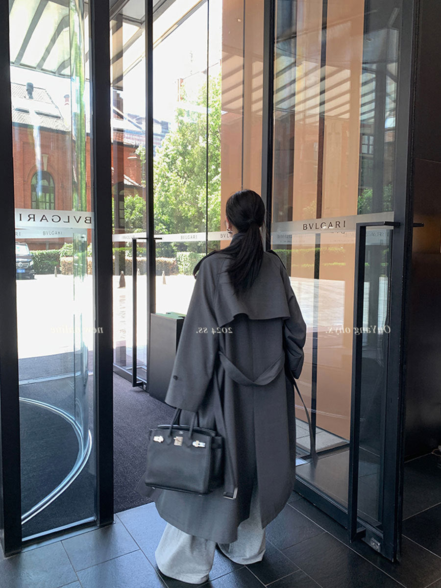 Women's Double-Breasted Trench Coat