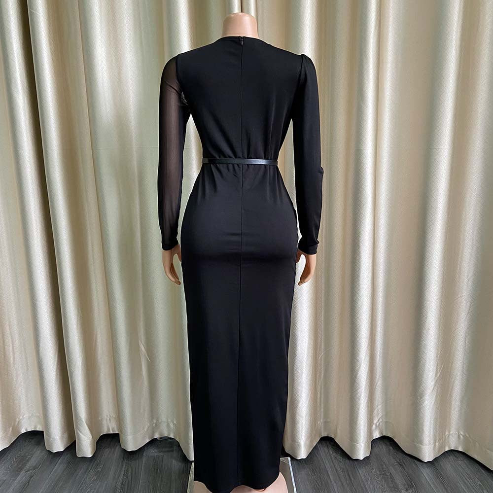 Sexy Split Front Plus Sizes Women Long Party Dresses-Dresses-Free Shipping at meselling99