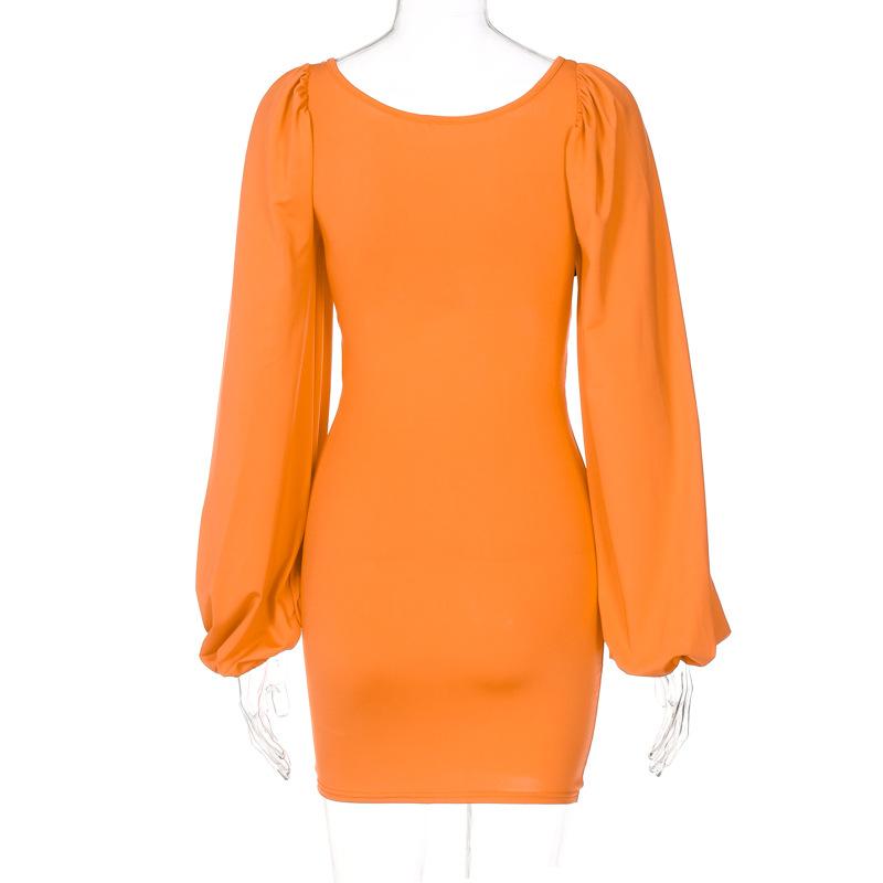 Sexy Lantern Sleeves Summer Short Dresses-Dresses-Free Shipping at meselling99