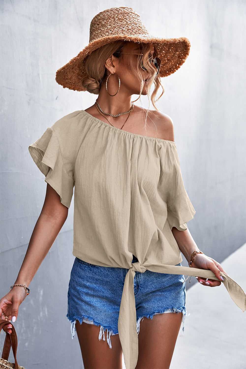 Summer Round Neck Women Blouses