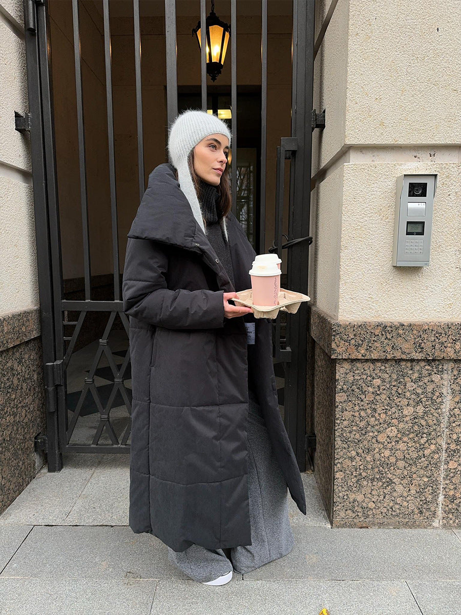 Casual Stand Collar Winter Cotton Hoodie Jacket Coats