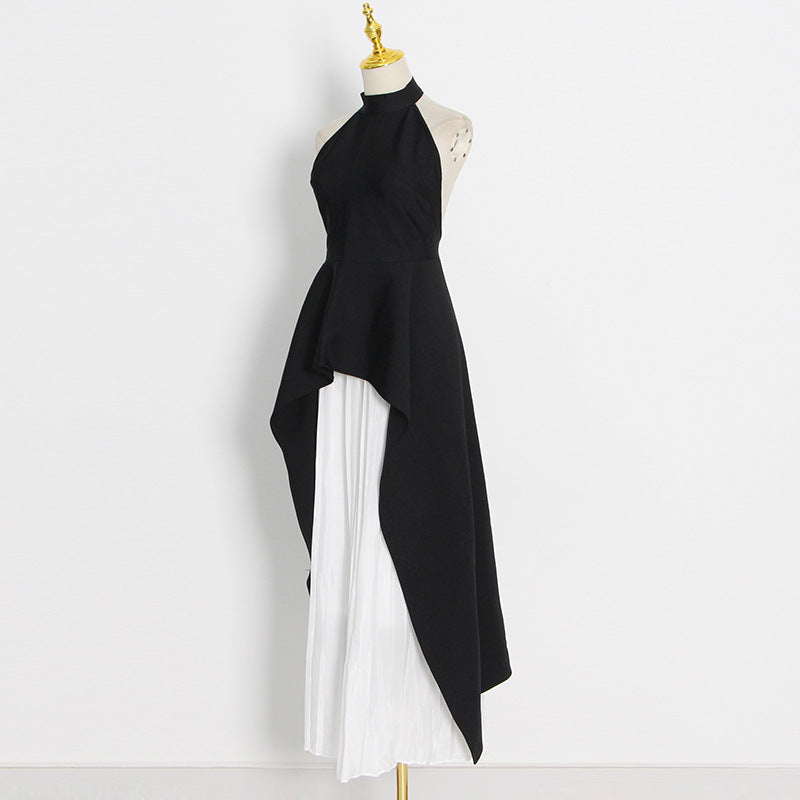 Women's Summer 2-Piece Set – Sleeveless Round Neck Waist-Cinching Slim-Fit Outfit