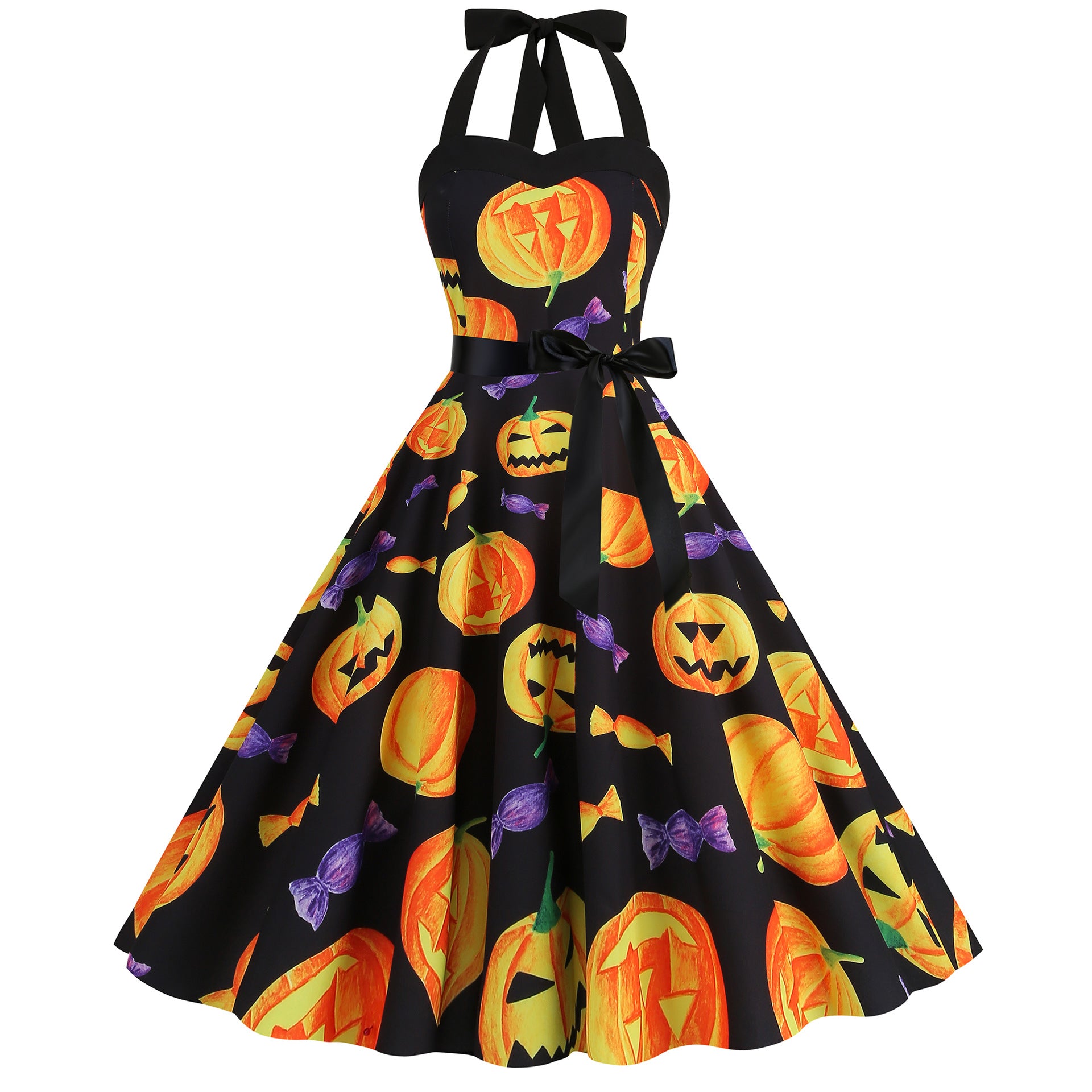 Elegant Vintage Halloween Dress