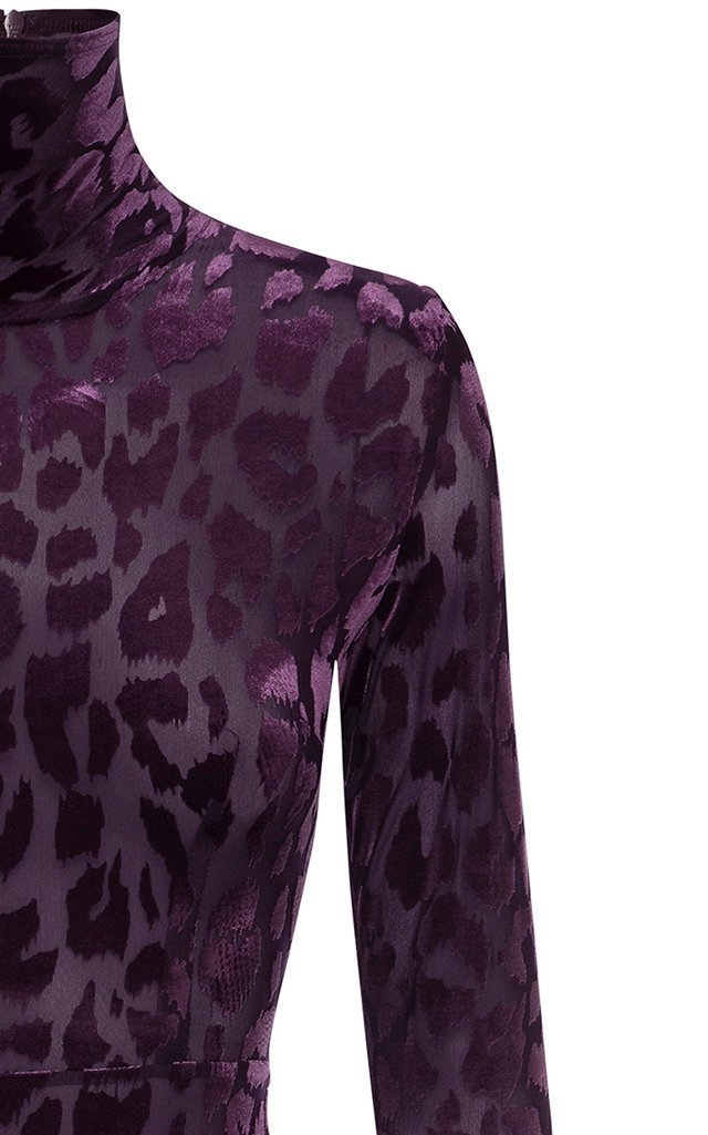 Vintage Leopard Purple Elastic Sexy Party Dresses-Dresses-Free Shipping at meselling99