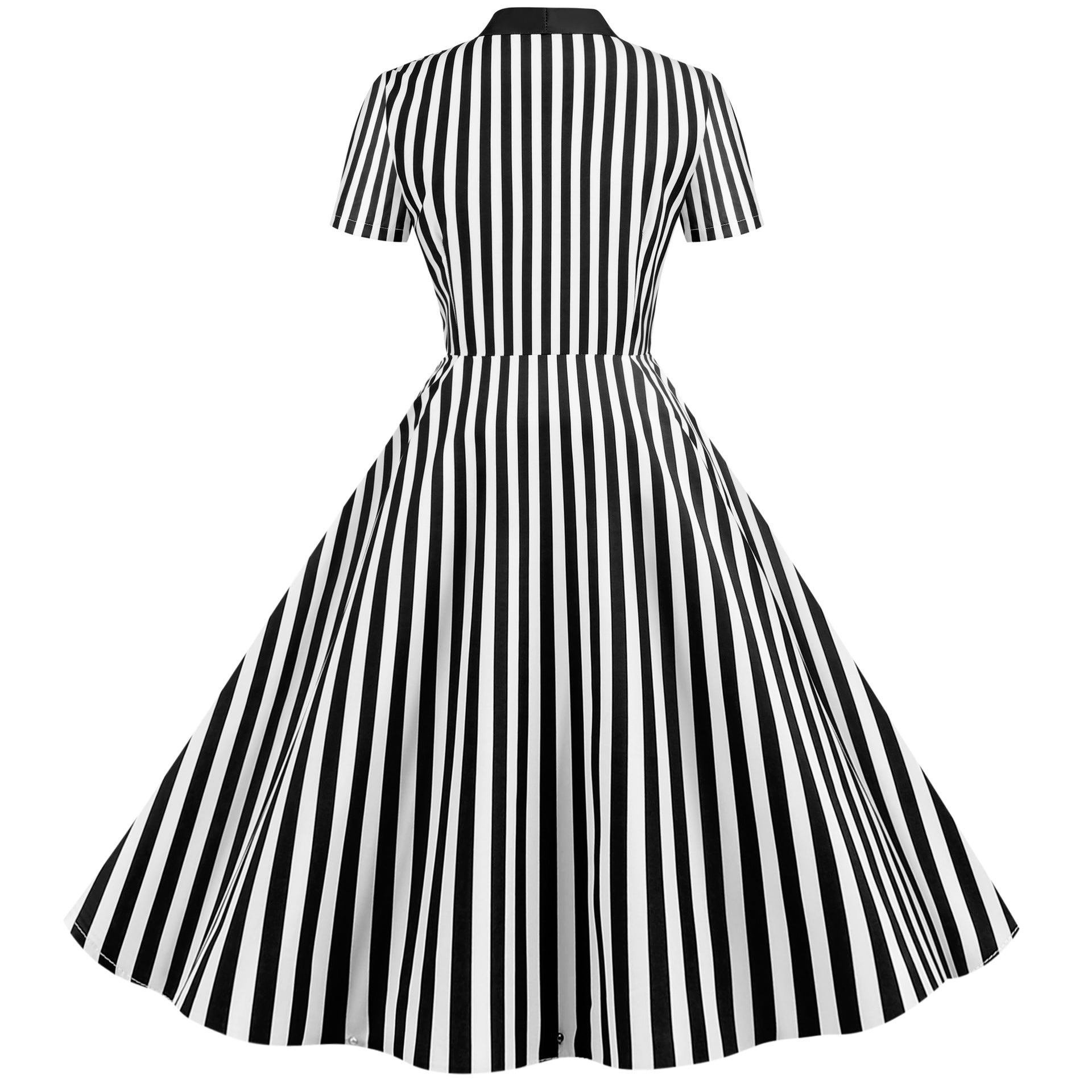 Summer Striped Off-the-Shoulder Bow Tie Party Maxi Dress with Flowy Skirt