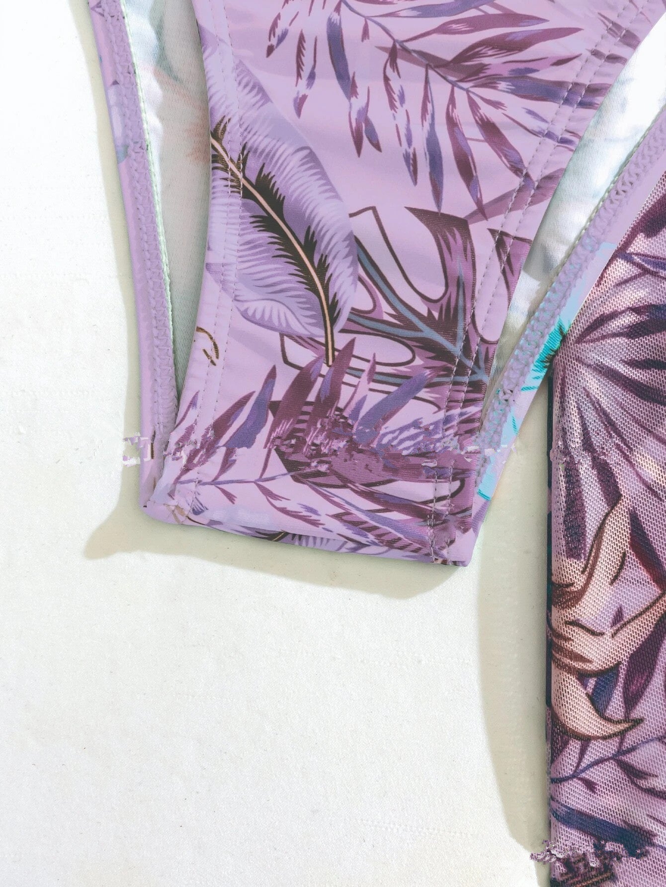 Women's 3-Piece Mesh Long Sleeve Cover-Up – Beach Bikini Set