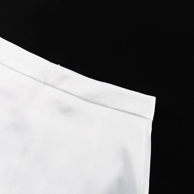 Women's High Waist Slit Long Midi Skirt