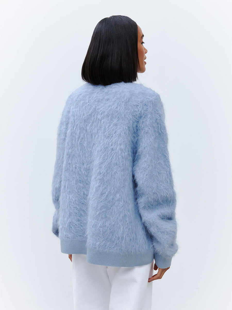 Women's Lazy Style Mink Sherpa Cardigan