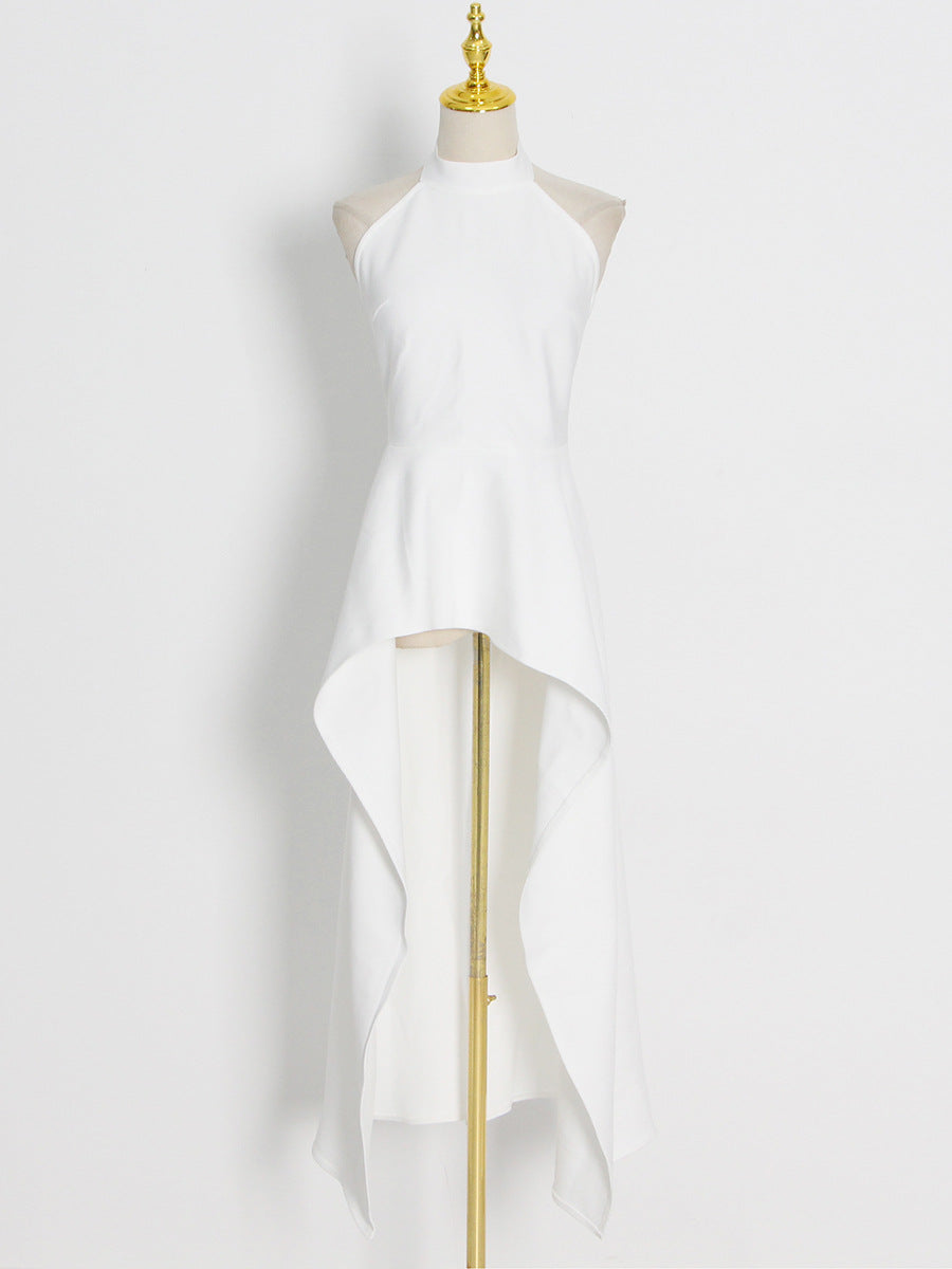 Women's Summer 2-Piece Set – Sleeveless Round Neck Waist-Cinching Slim-Fit Outfit