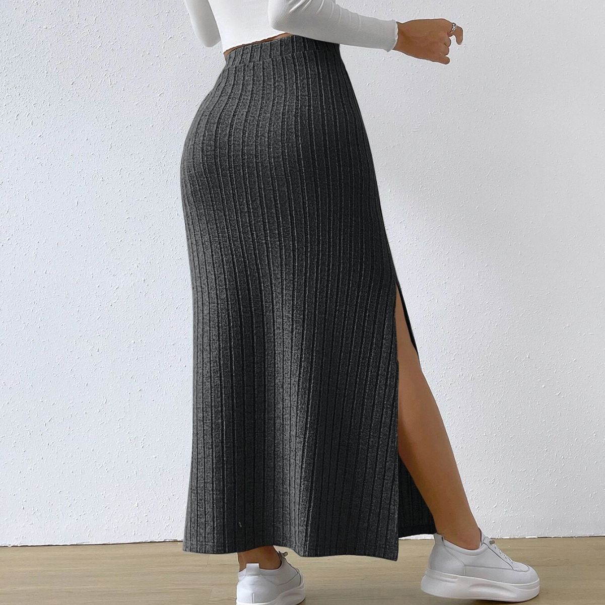 Sexy High Waist Knitted Long Skirts