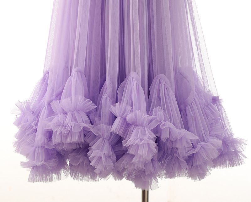 Layered Tulle Skirt with Floral Lace Trim-black-One Size-Free Shipping Leatheretro