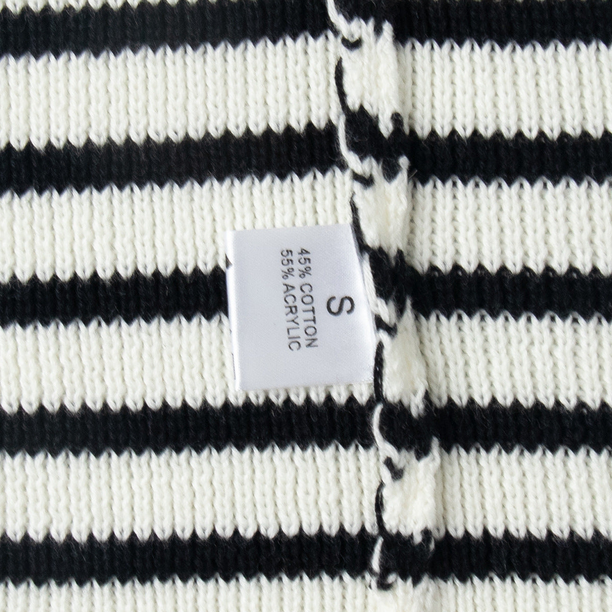 Women's Loose-Fit Black Striped Sweater