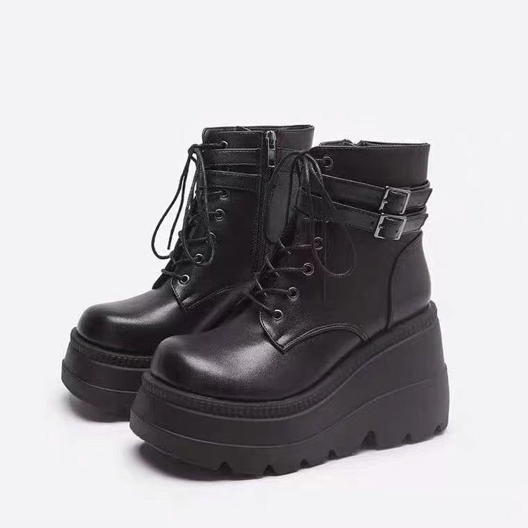 Colorful Platform High Heel Short Boots