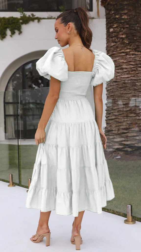 Women's Summer Bubble Sleeve Dress