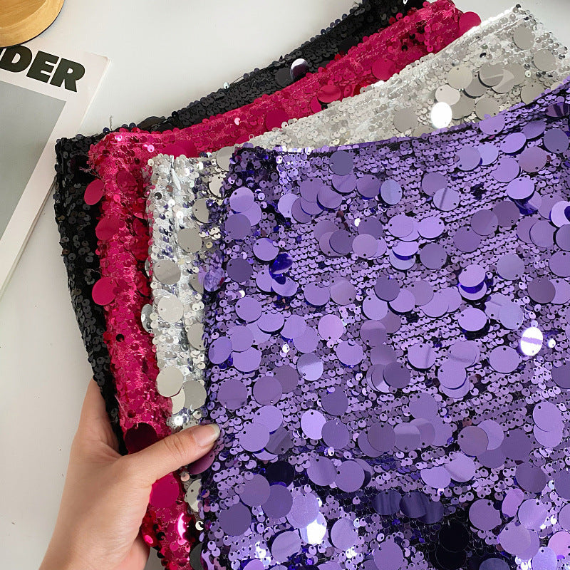 Sexy Sequined Summer A Line Mini Skirts