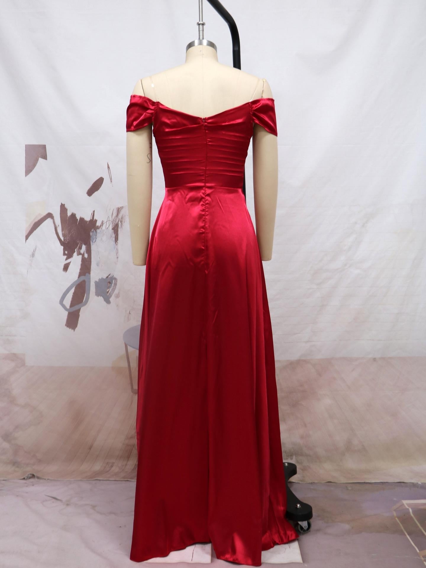 Elegant Off The Shoulder Bridesmaid Dresses-Dresses-Free Shipping at meselling99