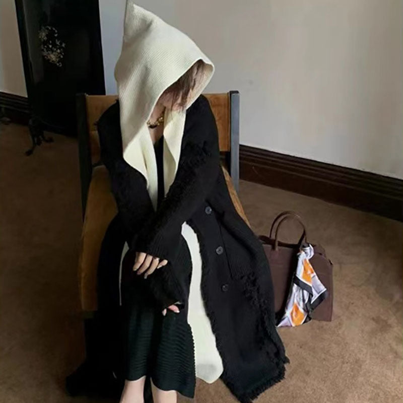 Fashion Tassels Long Sleeves Knitted Tops